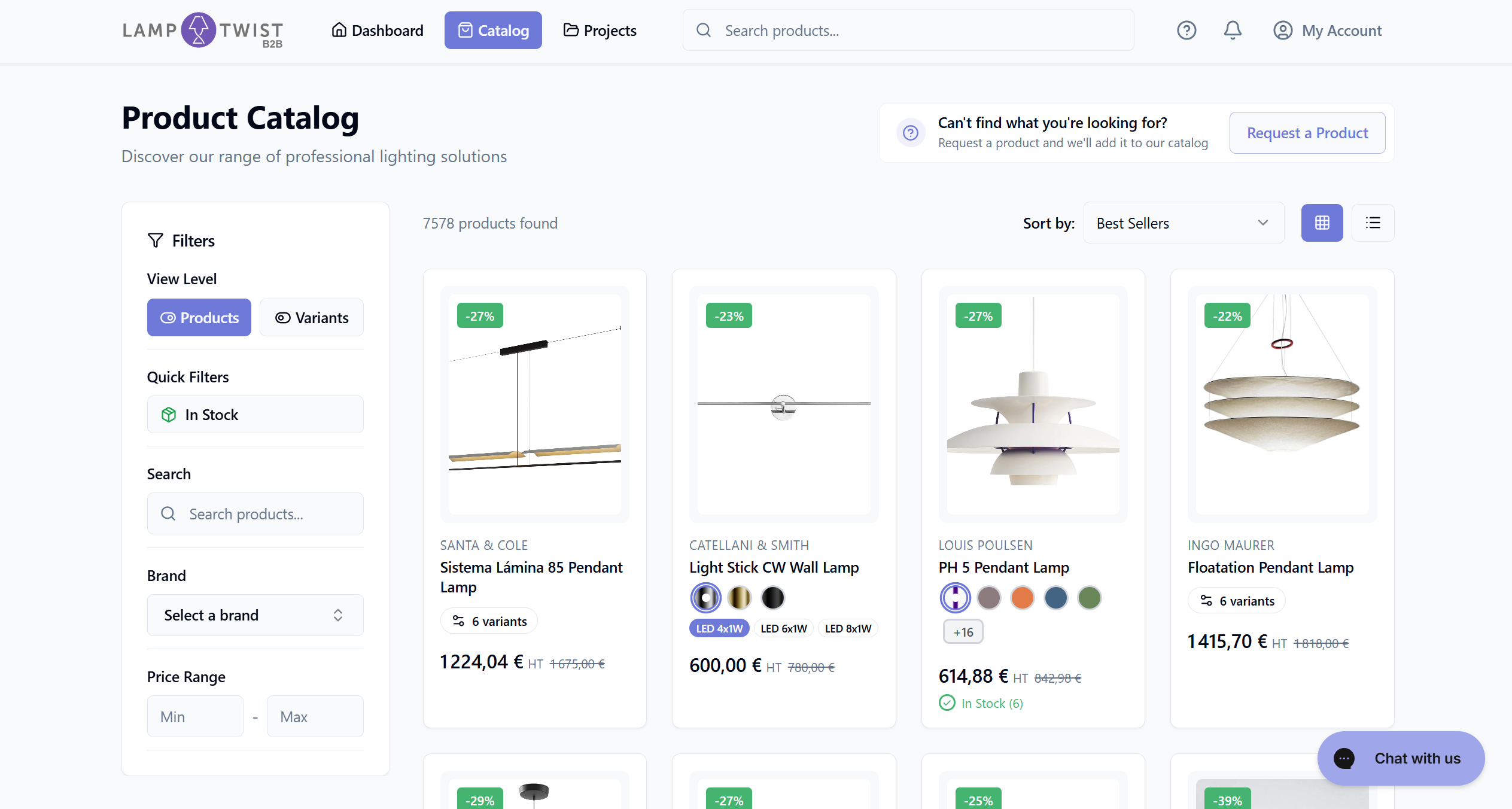 LampTwist B2B Catalog