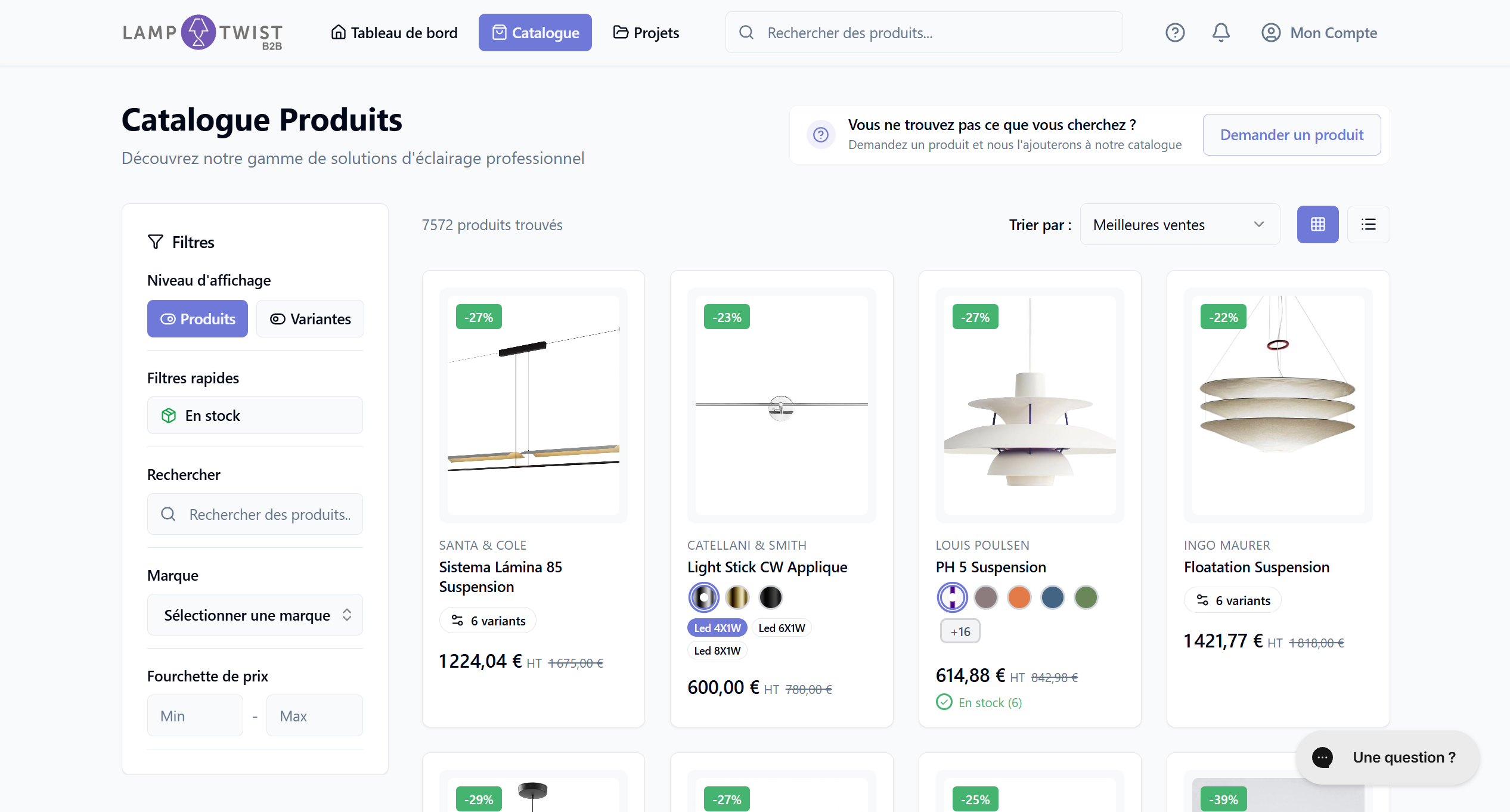 LampTwist B2B Catalog